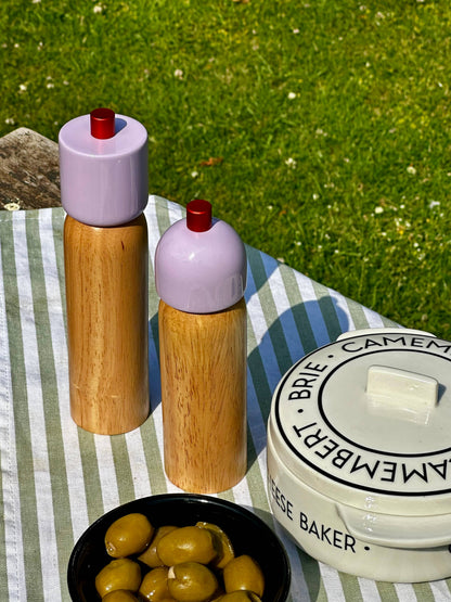 Salt and Pepper Grinder | Lilac and Red | Medium