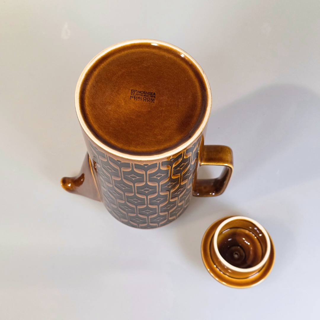 Vintage Hornsea | Tall Coffee Pot - Heirloom - Autumn Brown