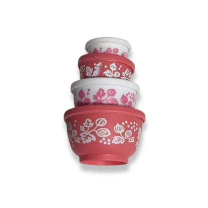 Miniature | Retro Mixing Bowl Set - Gooseberry Pattern - Ornament - 8cm - FAWNE