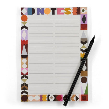 The Border | Grid Abstract Lined |A5 Notepad