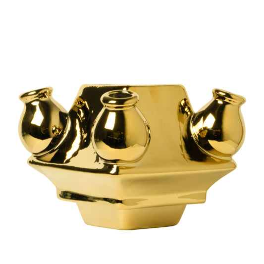 Stack Madness ✦ Build Your Own Vase ✦ Gold Middle