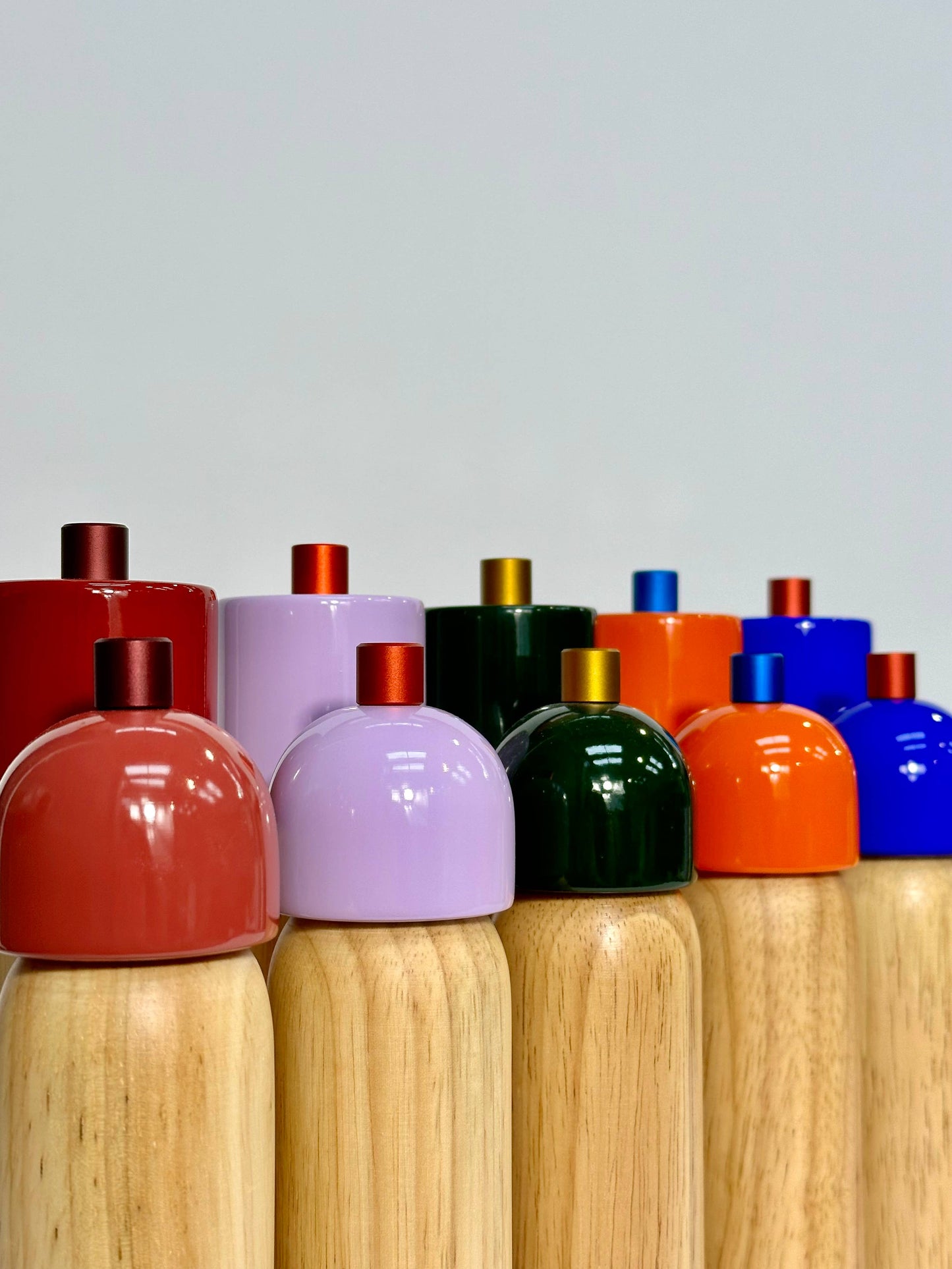 Salt and Pepper Grinder | Navy & Red | Medium
