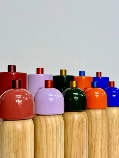 Salt and Pepper Grinder | Lilac & Red | Large