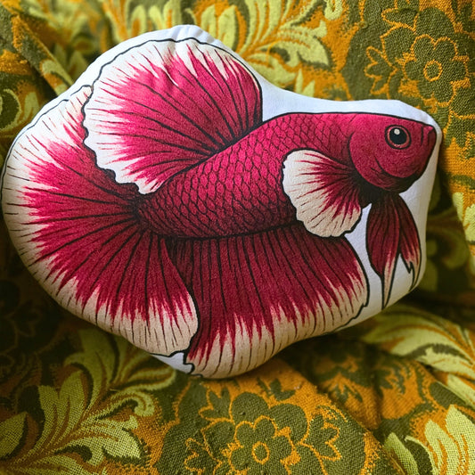 FAWNE Garnet Longfin Betta Fish Cushion - 40cm