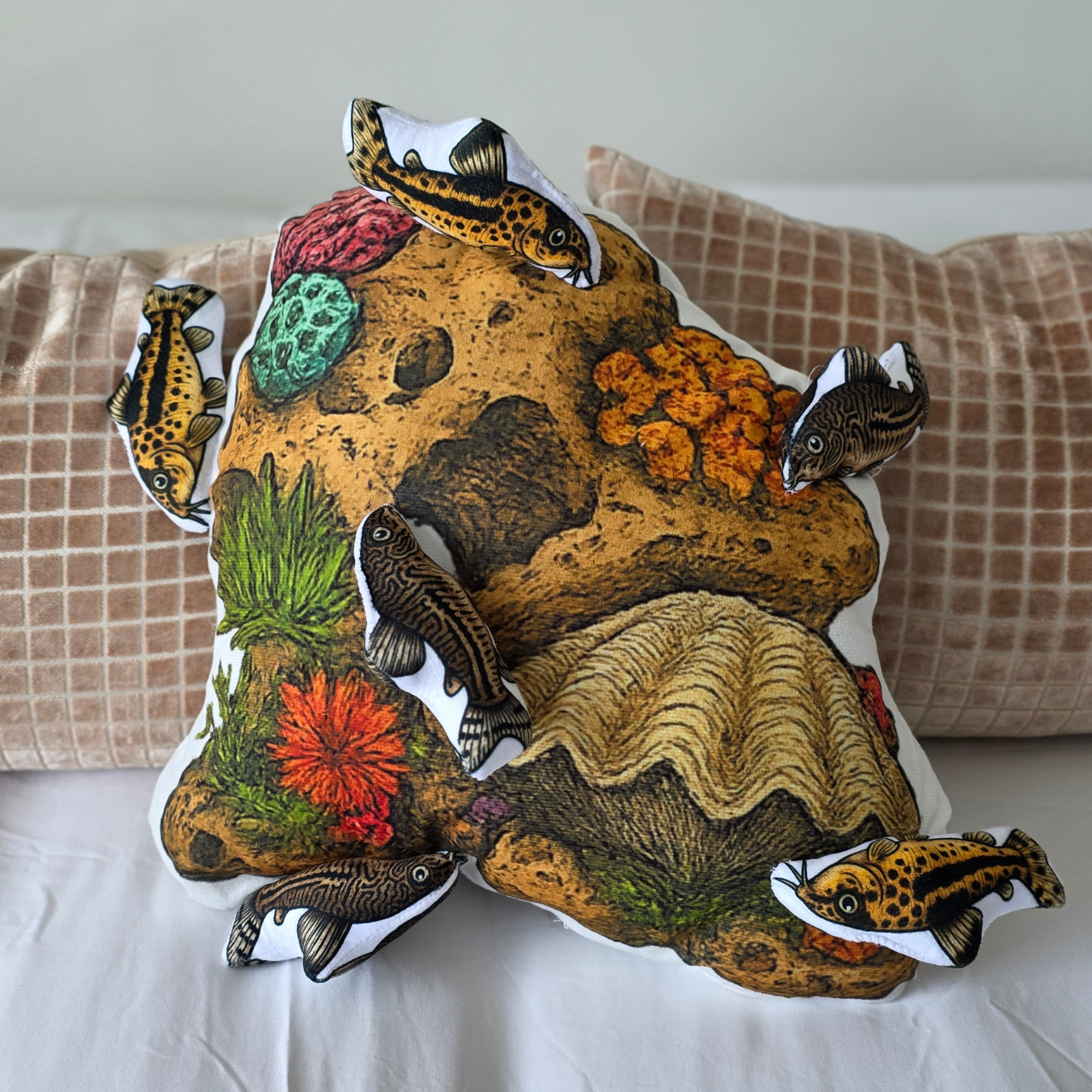 Corydora Catfish-Shaped Cushion | FAWNE Limited Edition
