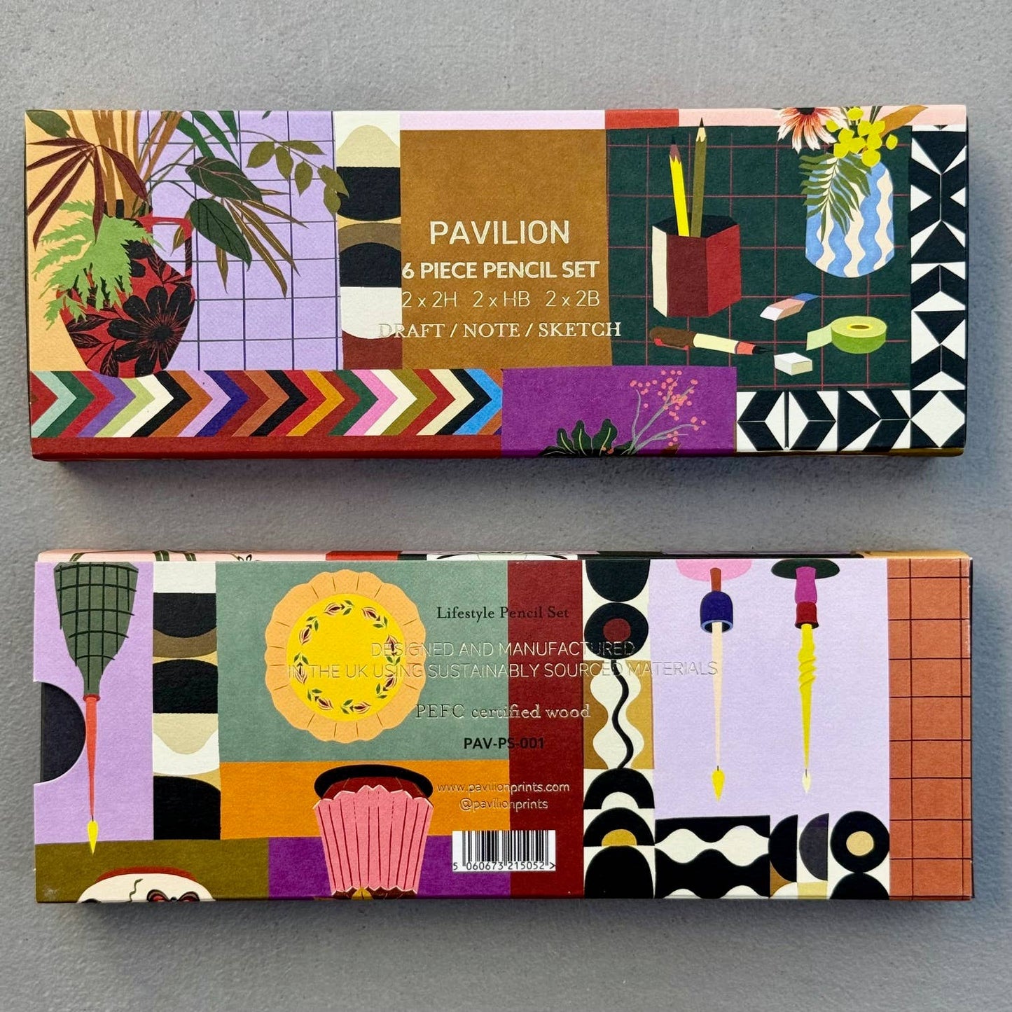 Botanical Interior Lifestyle | Premium 6 Piece Pencil Set