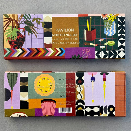 Botanical Interior Lifestyle | Premium 6 Piece Pencil Set