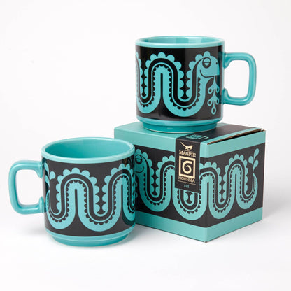 Hornsea - Mug - Nessie - Teal Blue - FAWNE