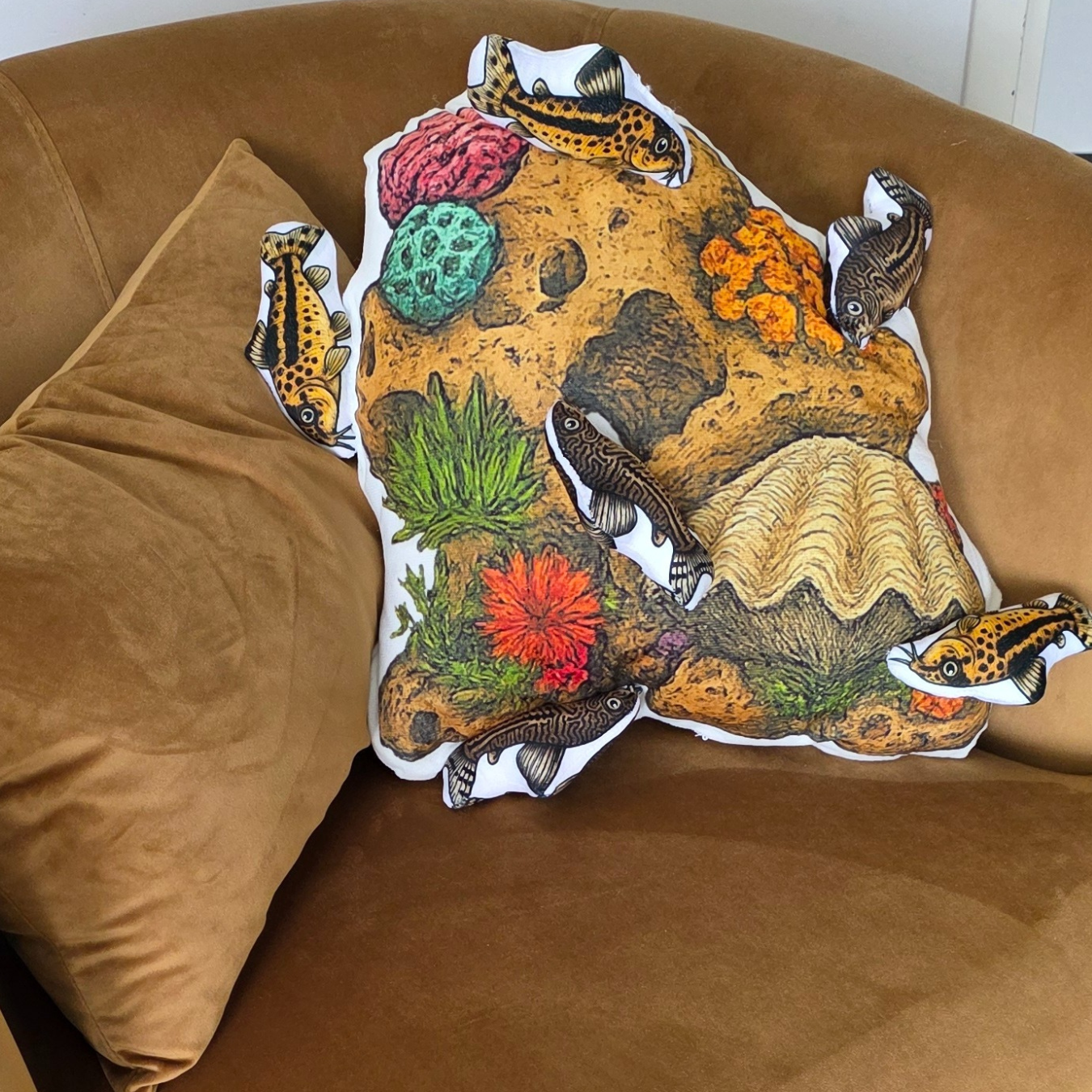 Corydora Catfish-Shaped Cushion | FAWNE Limited Edition