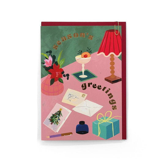 Season's Greetings Christmas | Foiled FSC Greeting Card
