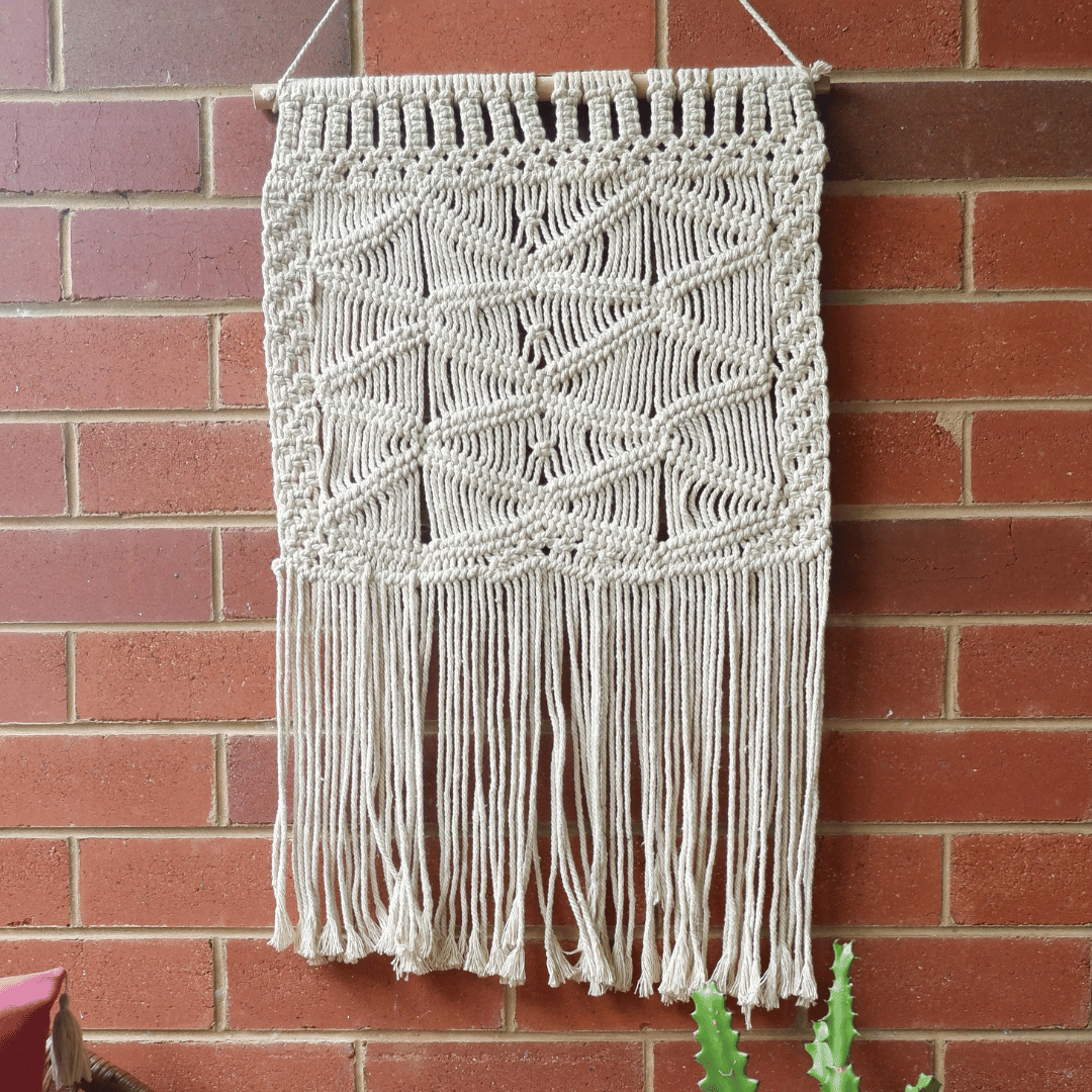 Vintage | Macrame Tapestry - Wall Art - Medium