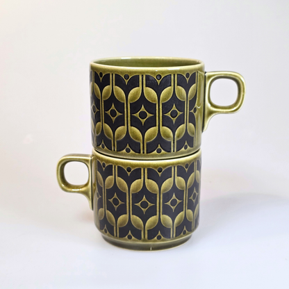 Vintage Hornsea | Heirloom Set of 2 Mugs - Lakeland Green