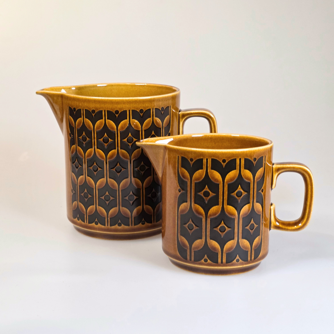 Vintage Hornsea | Tall Pitcher Jug - Heirloom - Autumn Brown
