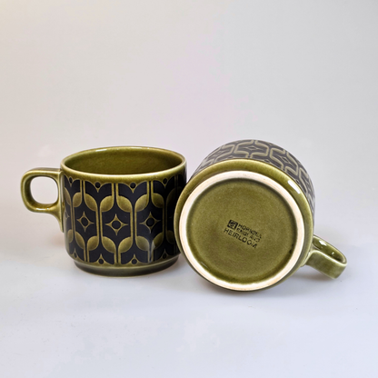 Vintage Hornsea | Heirloom Set of 2 Mugs - Lakeland Green