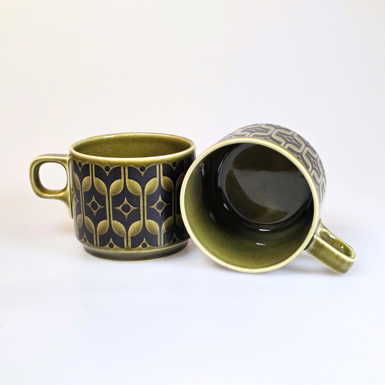 Vintage Hornsea | Heirloom Set of 2 Mugs - Lakeland Green