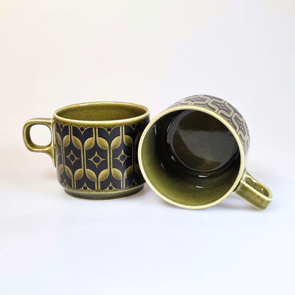 Vintage Hornsea | Heirloom Set of 2 Mugs - Lakeland Green
