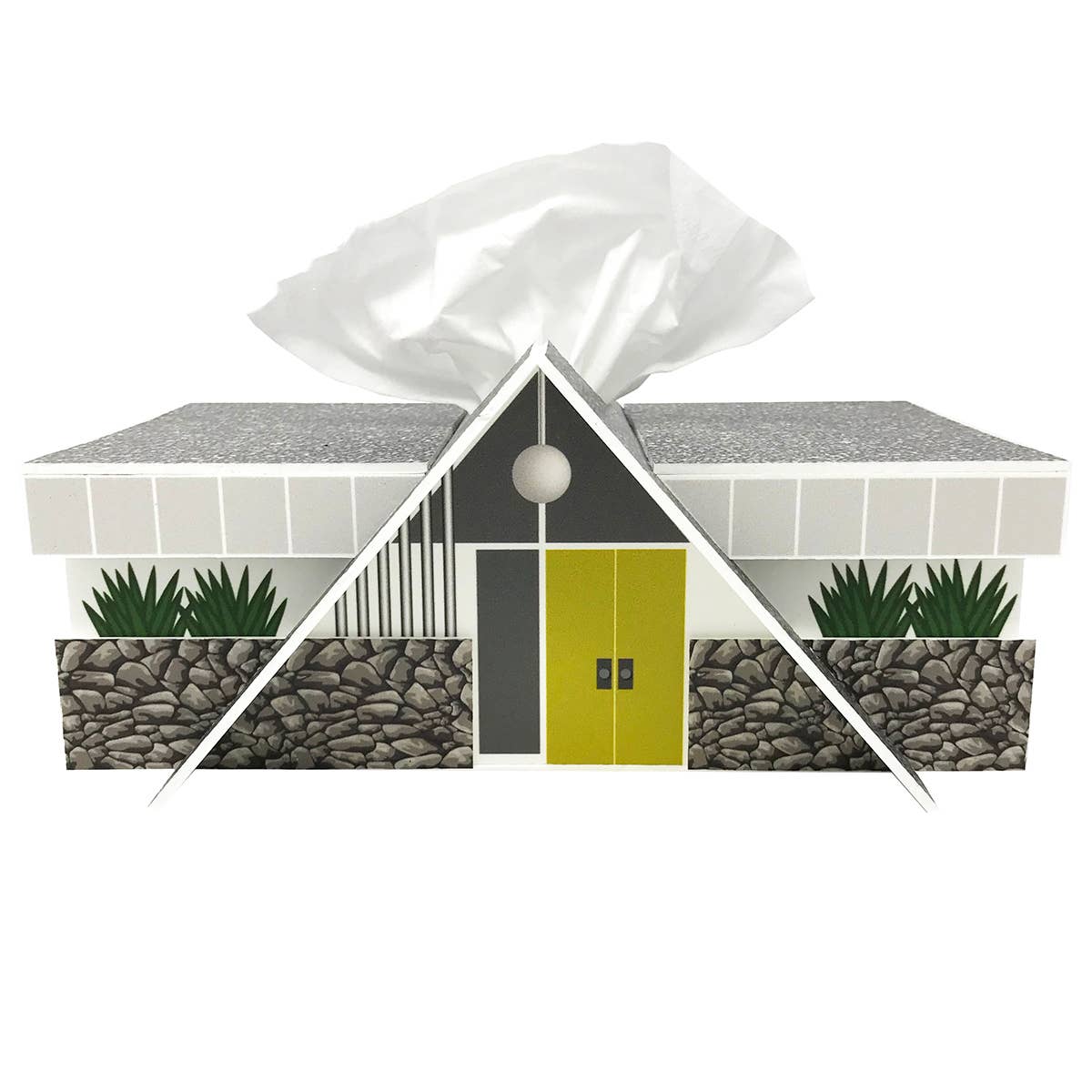 Swiss Miss House - Mid-Century Modern Tissue Box Cover