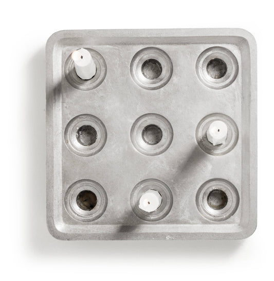 Square Candleholder – 9 Candle – Original – Stumpastaken