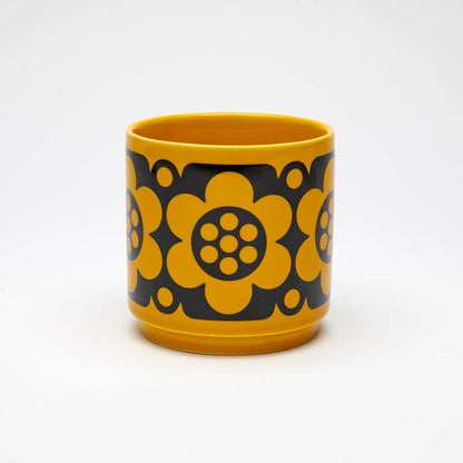 Hornsea - Small Planty - Plant Pot Geo Flower Yellow - FAWNE
