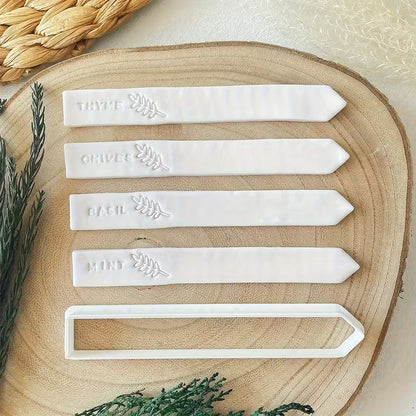Custom Plant Stakes - DIY Polymer Clay Cutter 5pcs Set - Stick Shape - FAWNE