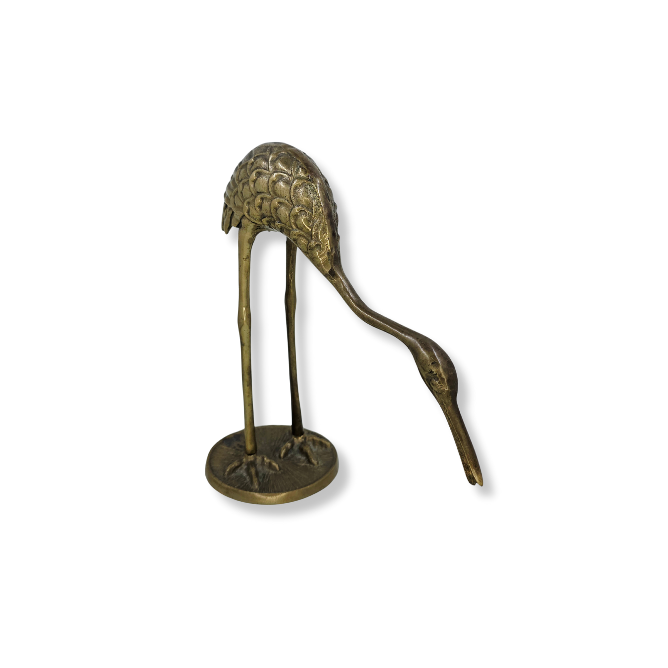 Vintage | Brass Flamingo - Standing Decorative Ornament