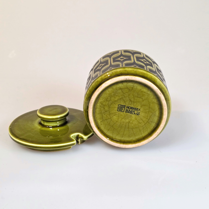 Vintage Hornsea | Short Heirloom Lidded Sugar Bowl - Lakeland Green