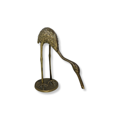Vintage | Brass Flamingo - Standing Decorative Ornament - FAWNE