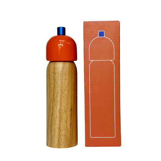 Salt and Pepper Grinder | Orange and Blue | Medium
