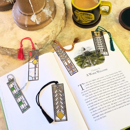 Frank Lloyd Wright | Coonley Playhouse Window | Metal Bookmark - Free Shipping