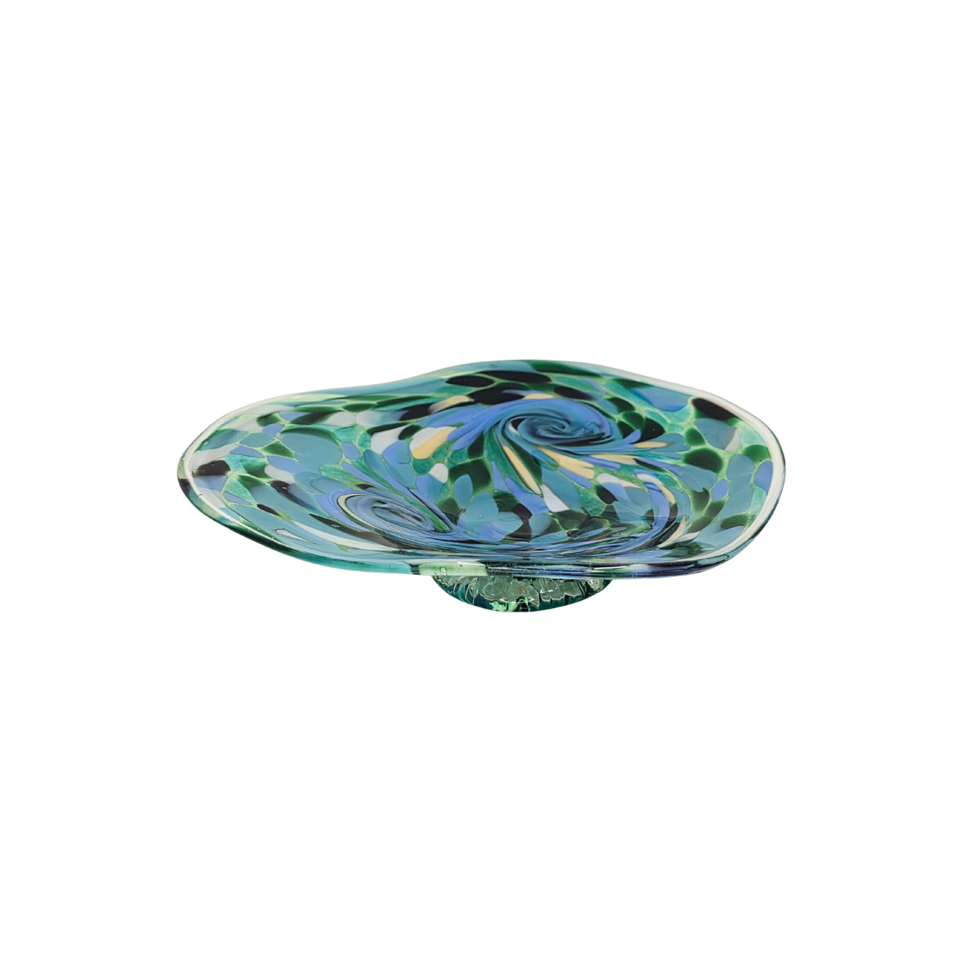 Vintage | Hand Painted - Australian Art Glass Bowl