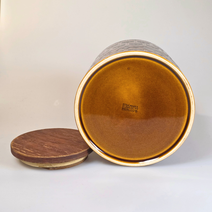 Vintage Hornsea | Large Biscuit Jar Canister - Heirloom - Autumn Brown