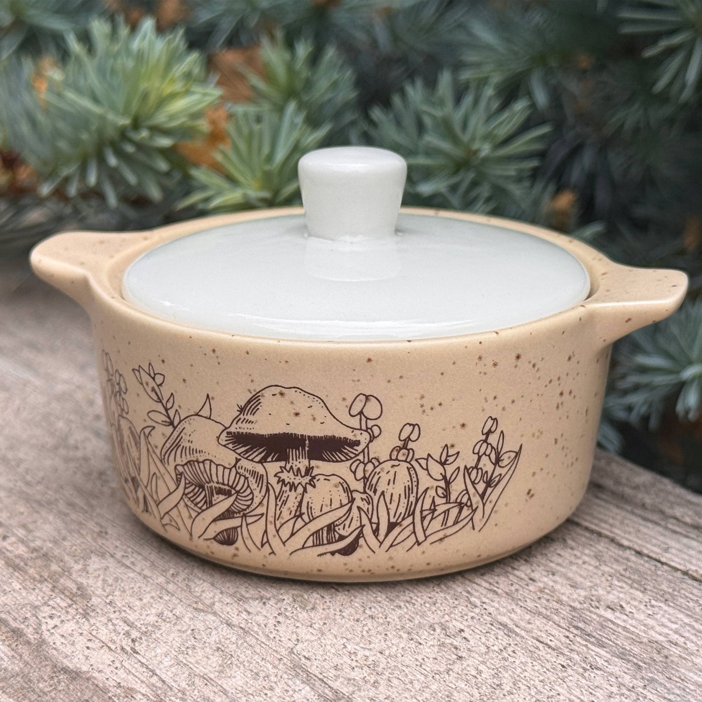 Forest Fancies | Pyrex Inspired | Ceramic Trinket Box