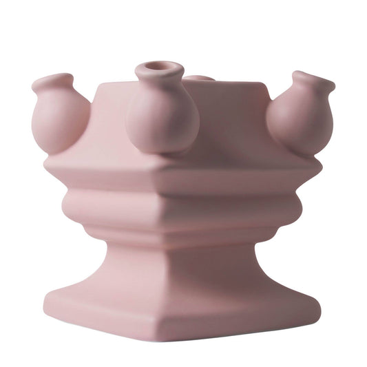 Stack Madness ✦ Build Your Own Vase ✦ Matte Pink Base - FAWNE