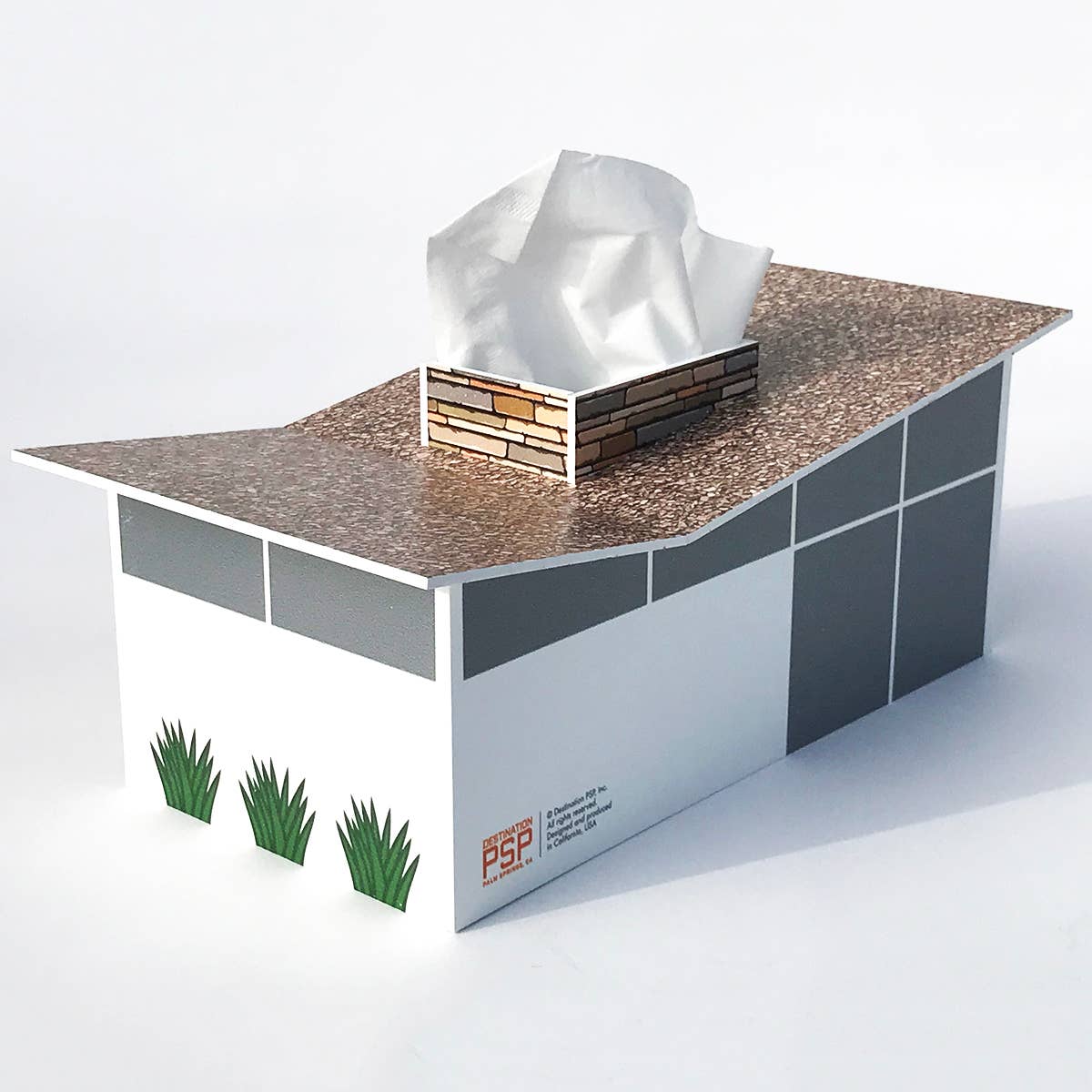 Butterfly House - Mid-Century Modern - Tissue Box Cover