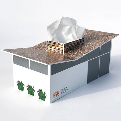 Butterfly House - Mid-Century Modern - Tissue Box Cover