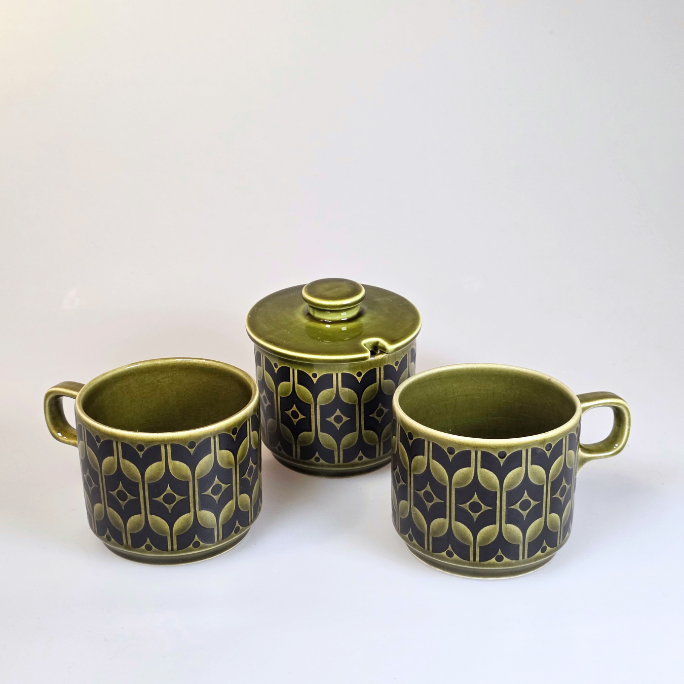 Vintage Hornsea | Heirloom Set of 2 Mugs - Lakeland Green