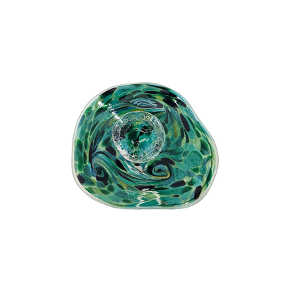 Vintage | Hand Painted - Australian Art Glass Bowl - FAWNE