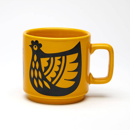 Magpie x Hornsea - Mug - Chicken Family - Yellow