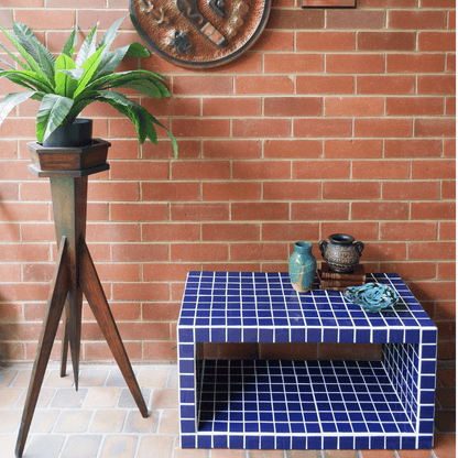 Vintage | Teal and Terracotta Pottery Vase