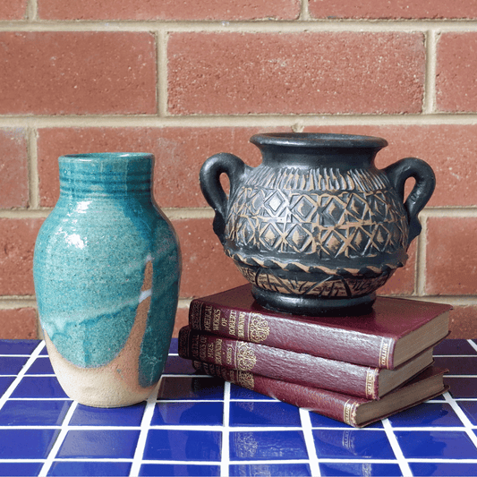 Vintage | Textured Decorative Urn Vase Planter