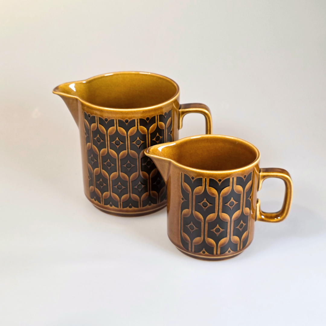 Vintage Hornsea | Tall Pitcher Jug - Heirloom - Autumn Brown