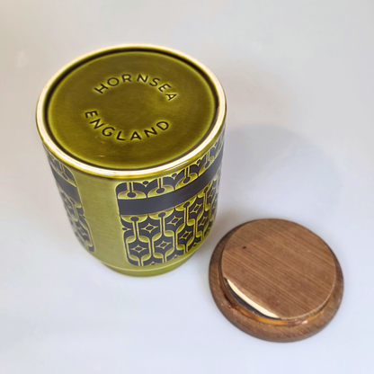 Vintage Hornsea | Medium Sugar Jar Canister - Heirloom - Lakeland Green