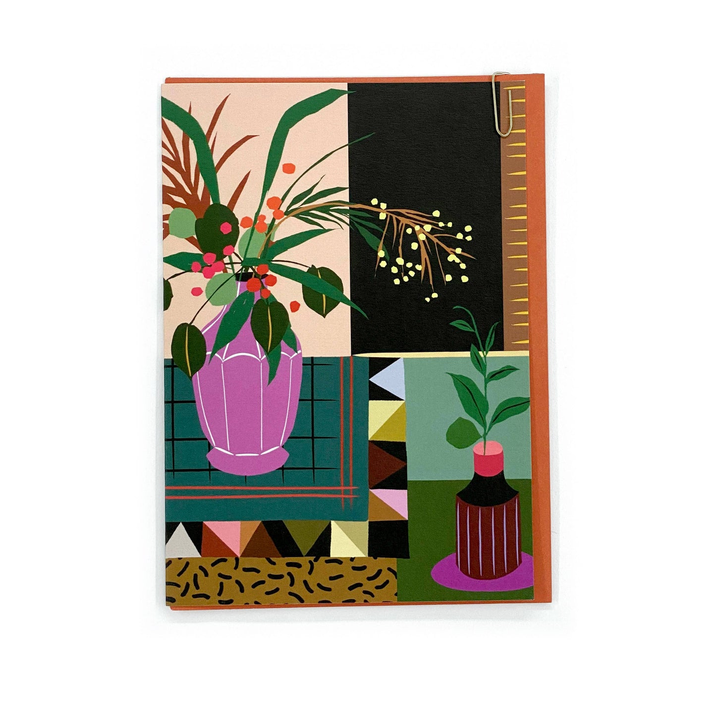 Mimosa Abstract Interiors | Foiled FSC Greeting Card