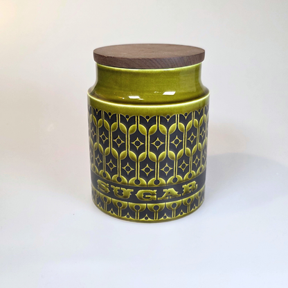 Vintage Hornsea | Medium Sugar Jar Canister - Heirloom - Lakeland Green