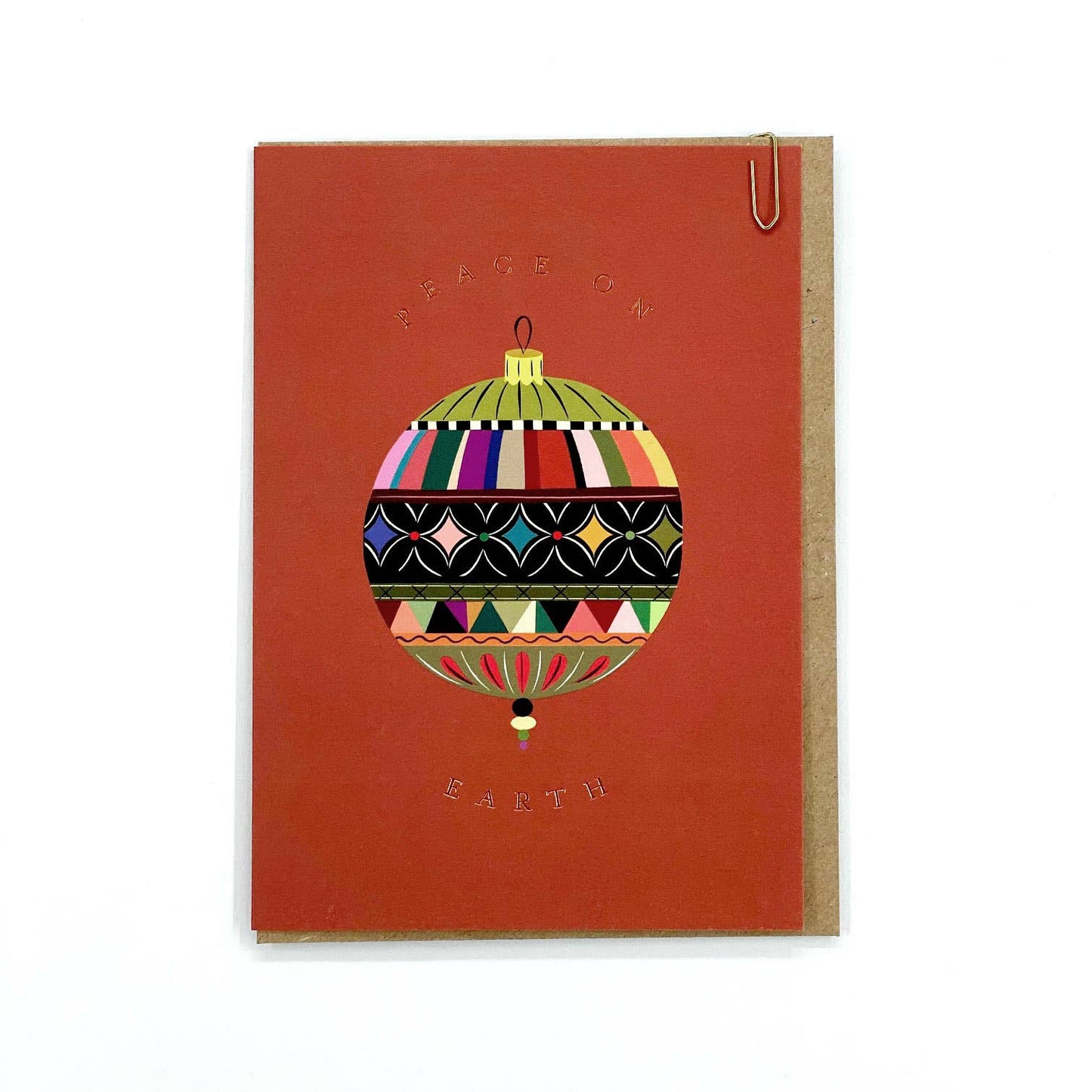 Christmas Bauble | Foiled FSC Greeting Card