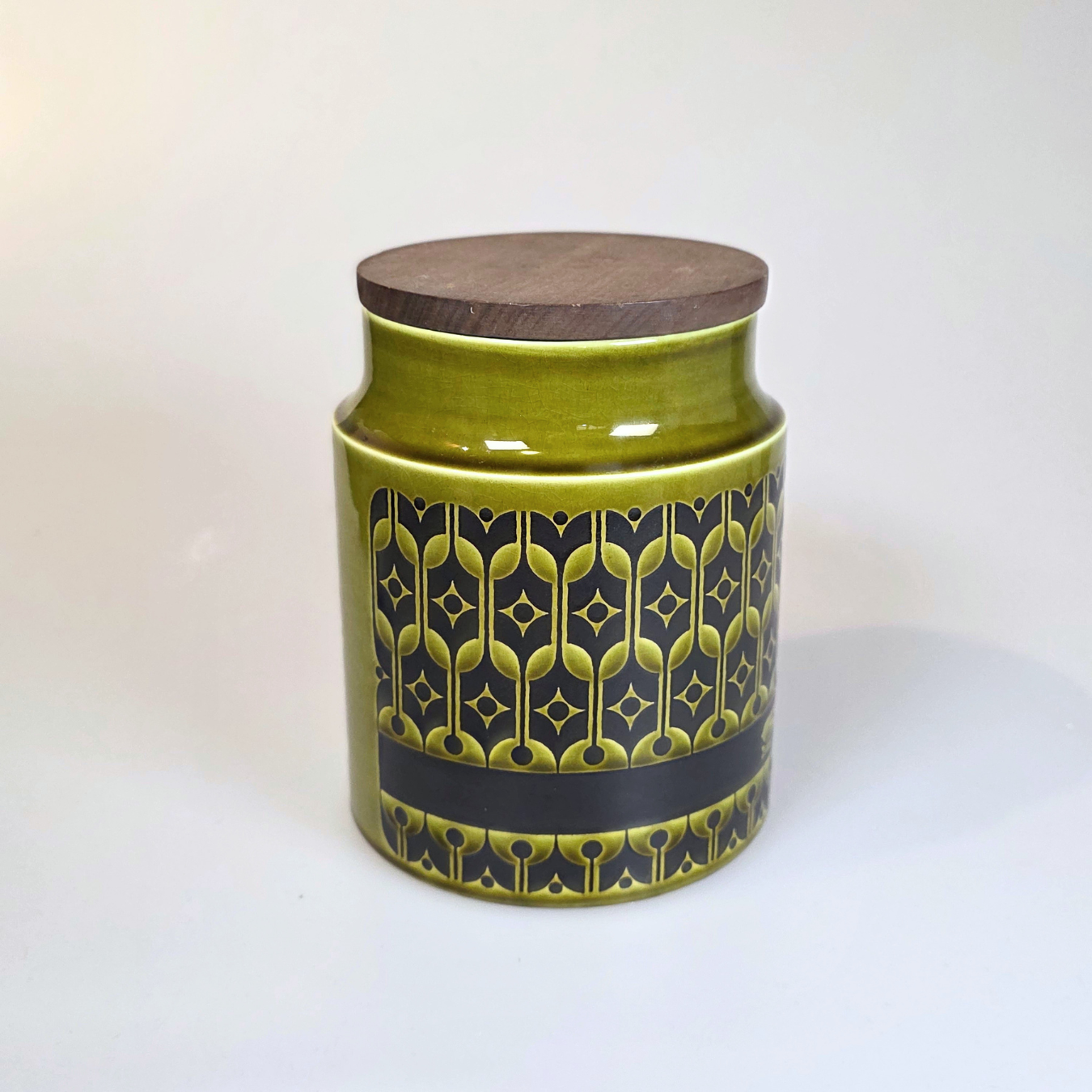 Vintage Hornsea | Medium Sugar Jar Canister - Heirloom - Lakeland Green