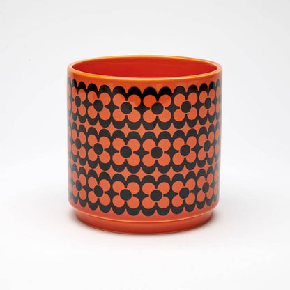 Hornsea - Red Plant Pot - Repeat Flower - Medium