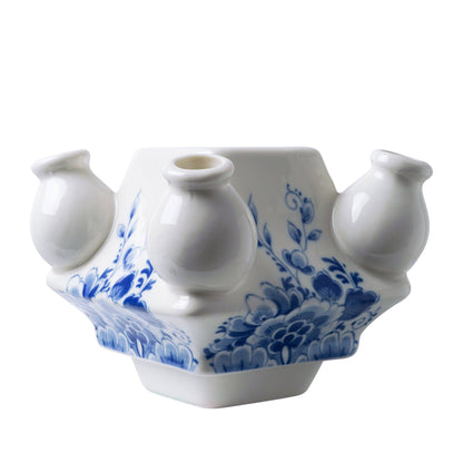 Stack Madness ✦ Build Your Own Vase ✦ Delft Blue Floral Middle - FAWNE