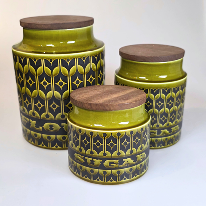 Vintage Hornsea | Small Sugar Canister - Lakeland Green