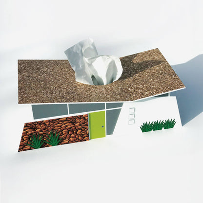 Ranch Club Estates House - Mid-Century Modern Tissue Box Cover